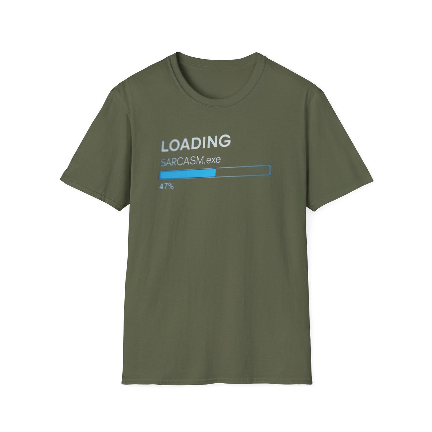 Loading Sarcasm.exe graphic t-shirt mockup