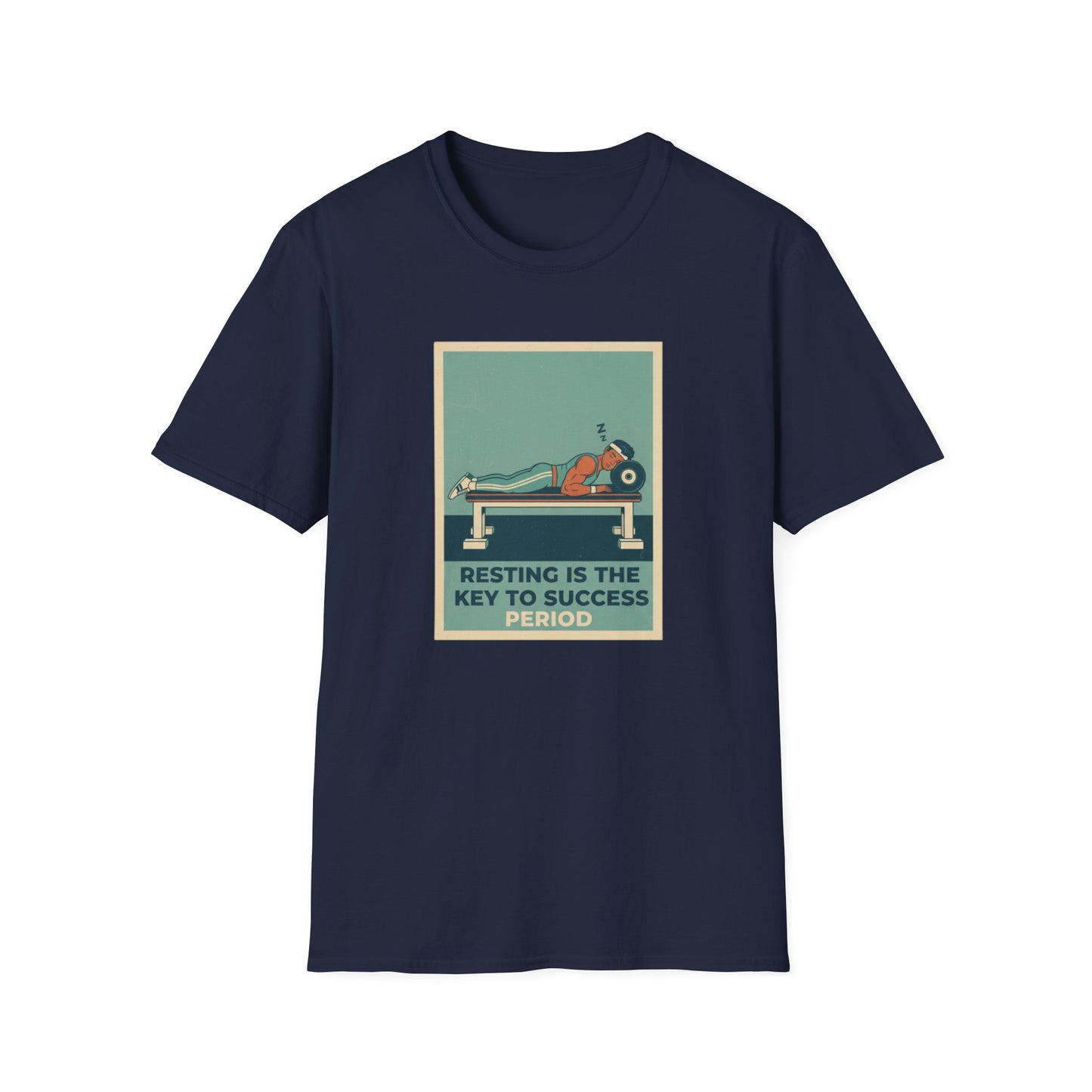 Resting Is the Key to Success graphic t-shirt mockup