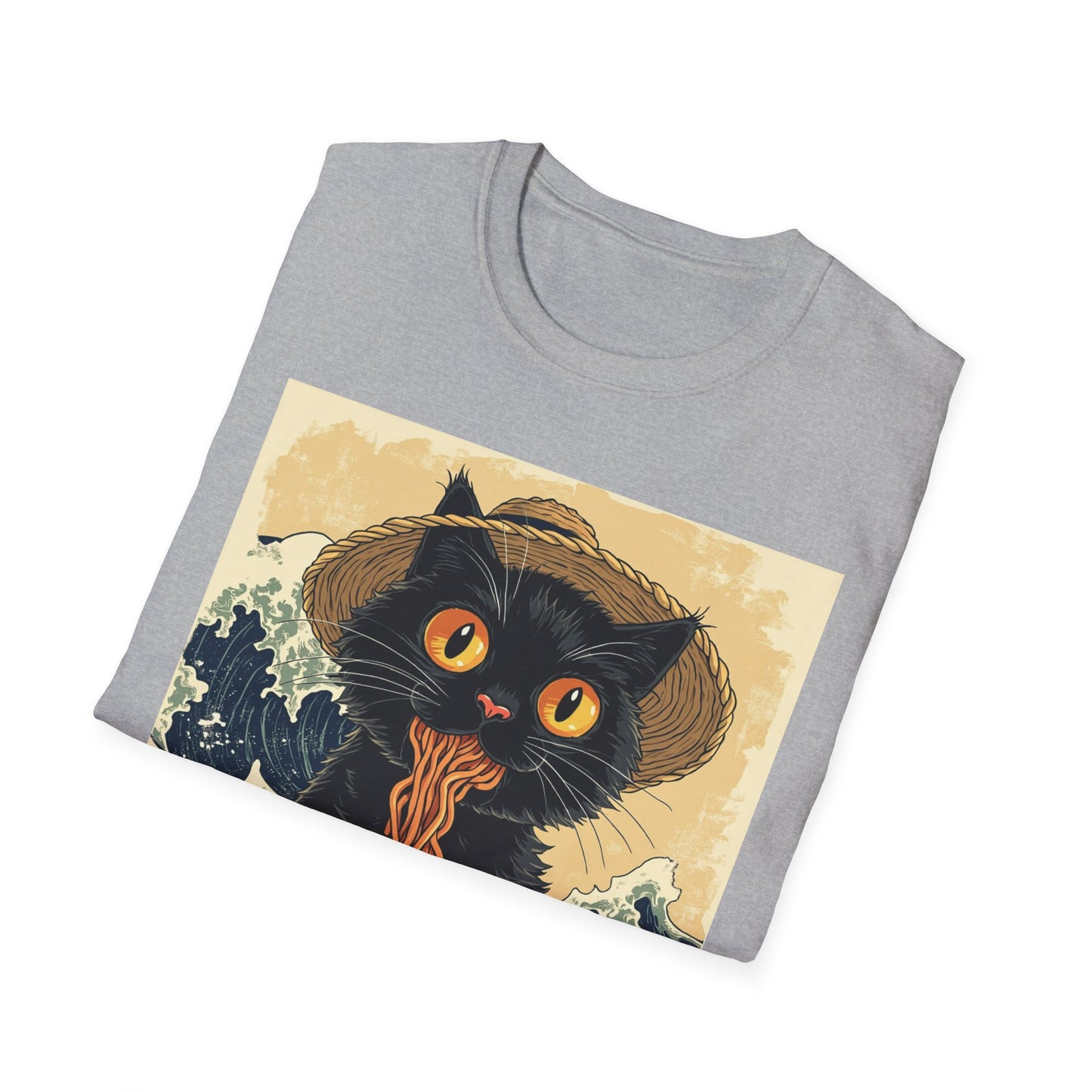 Ramen Cat Again - Bowl Edition graphic t-shirt mockup