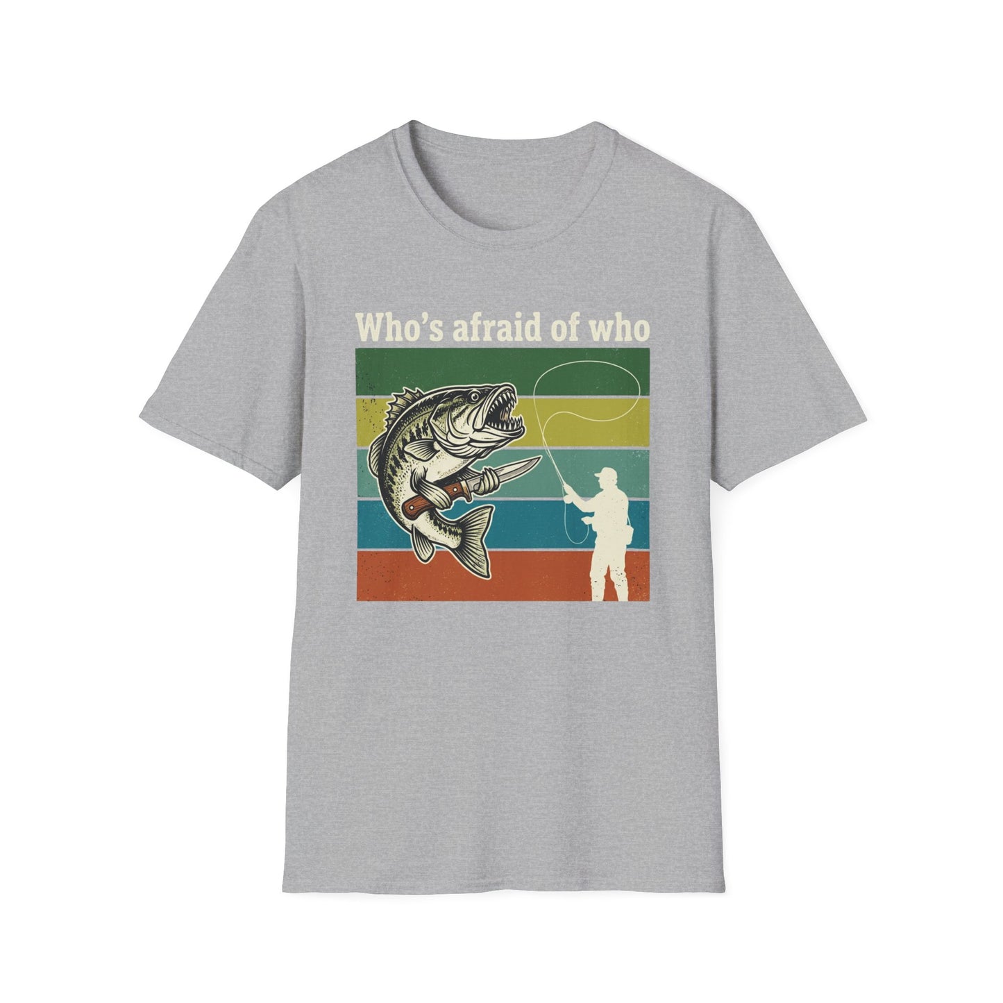 Who's Afraid of Who graphic t-shirt mockup