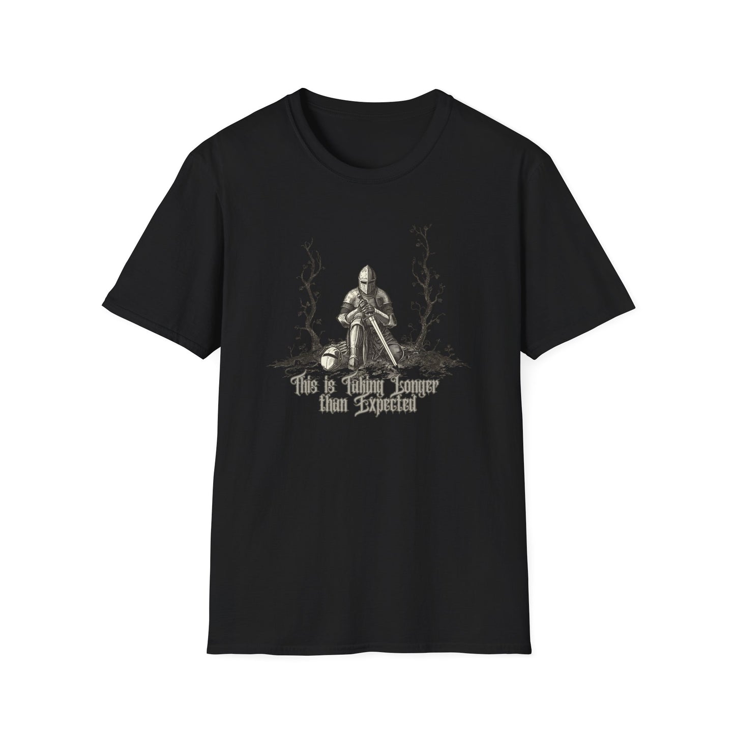 This is Taking Longer Than Expected graphic t-shirt mockup