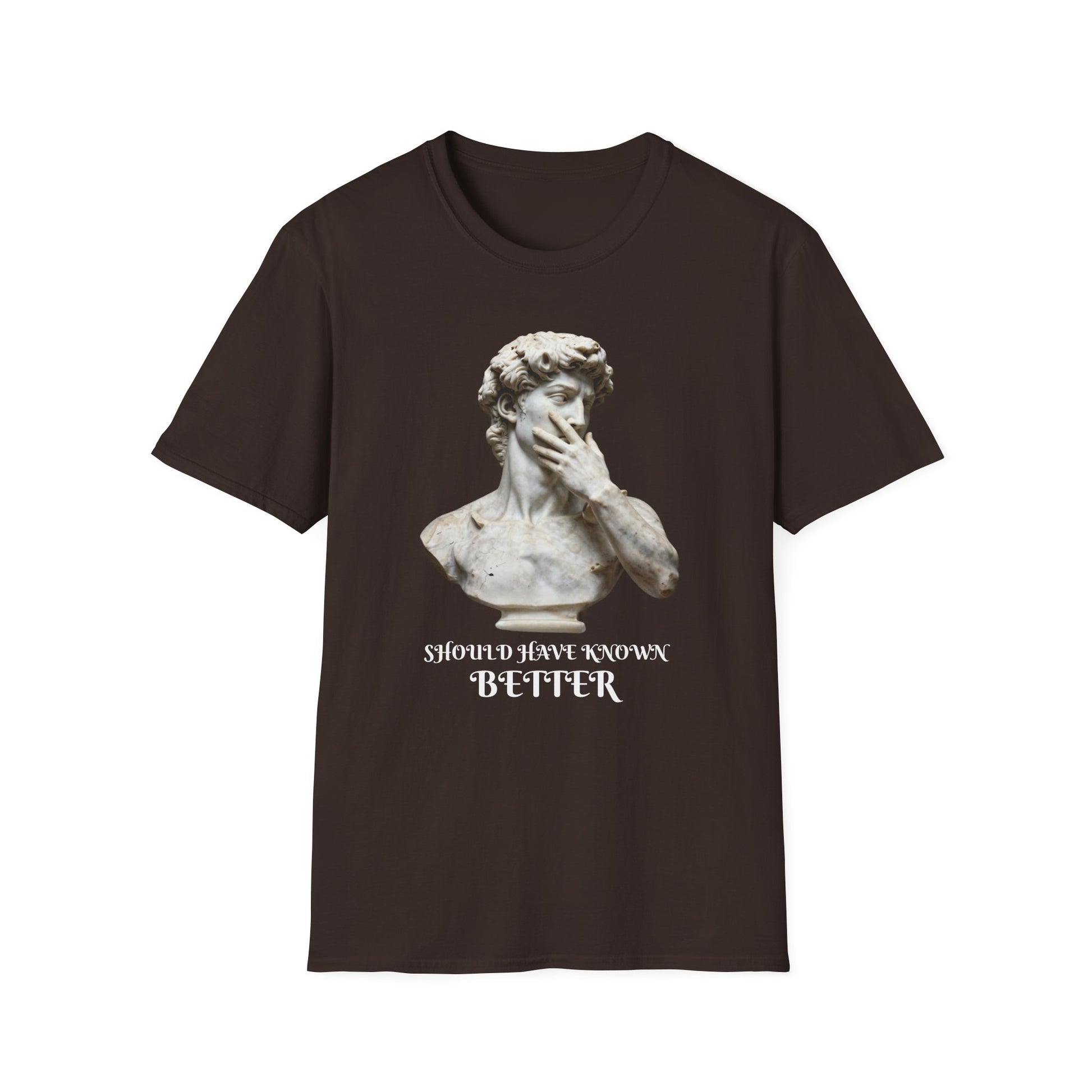 Should Have Known Better graphic t-shirt mockup
