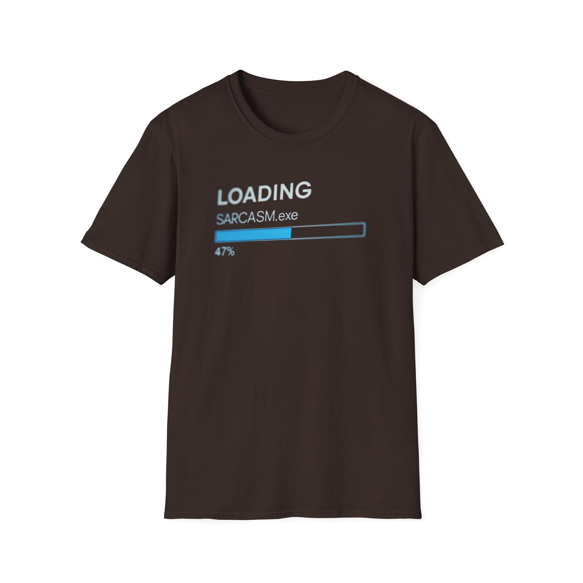 Loading Sarcasm.exe graphic t-shirt mockup