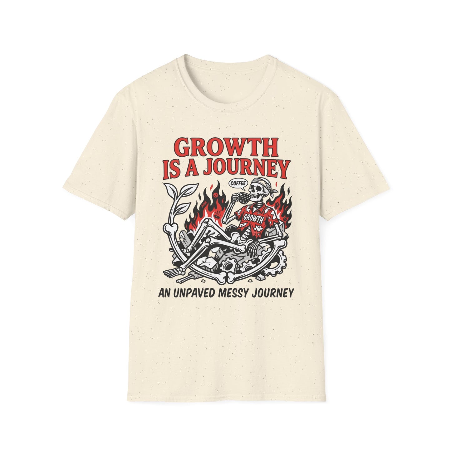 Growth Is a Journey - Flame Edition graphic t-shirt mockup