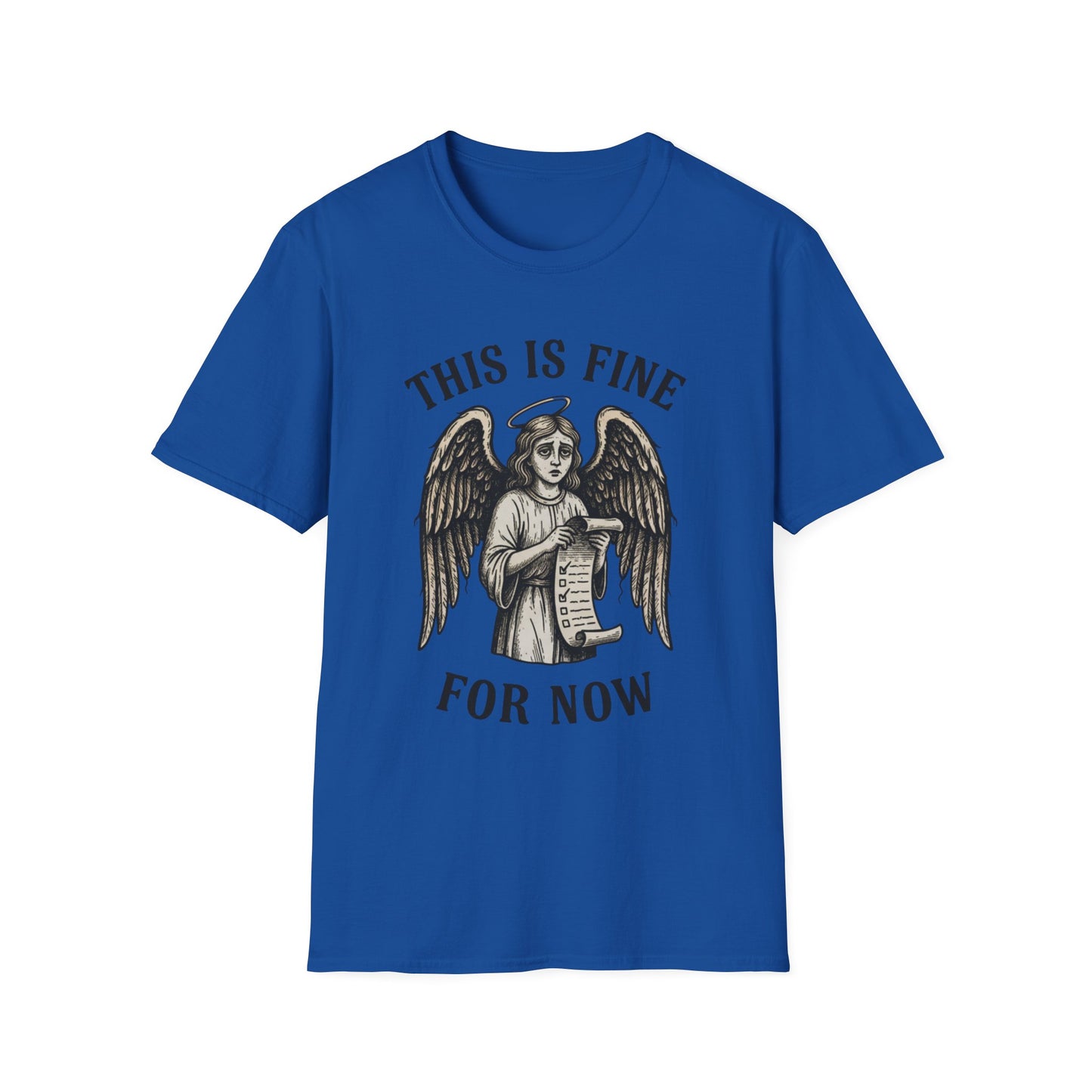 This Is Fine for Now - Sketch Edition graphic t-shirt mockup