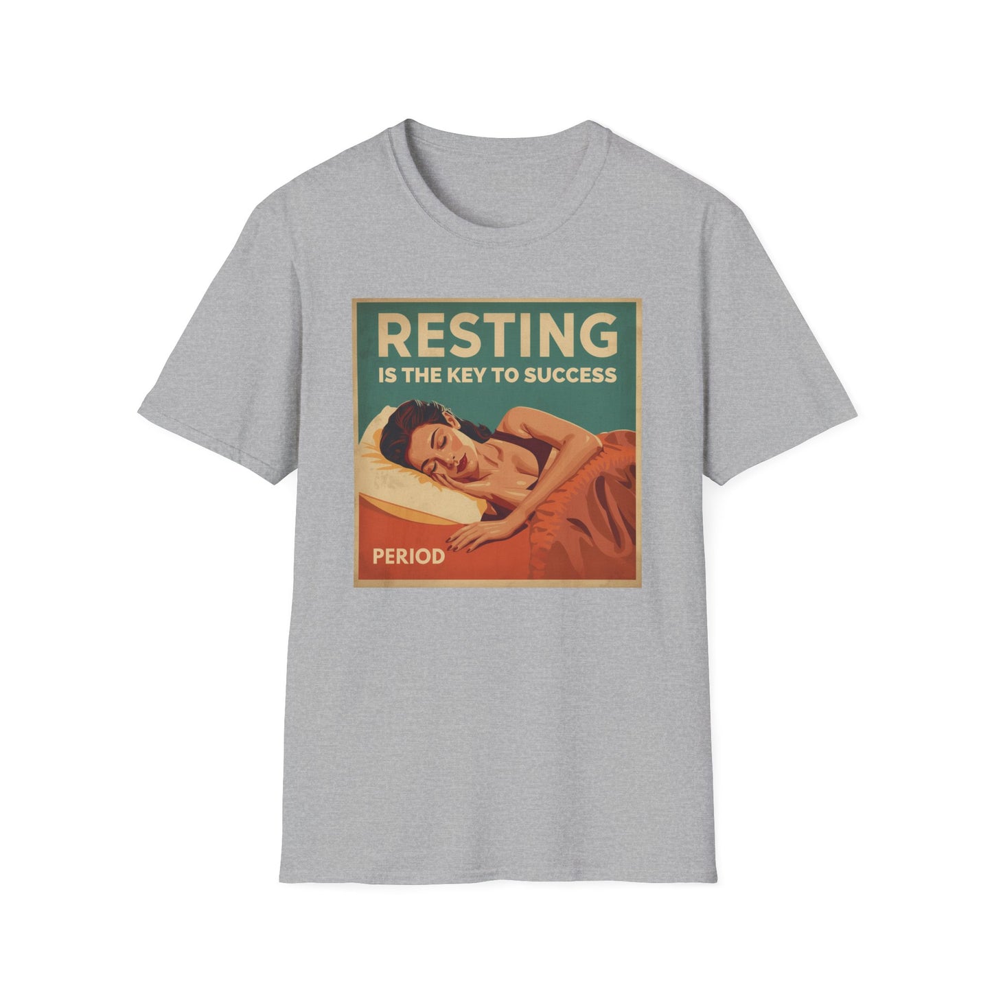 Resting Is the Key to Success graphic t-shirt mockup
