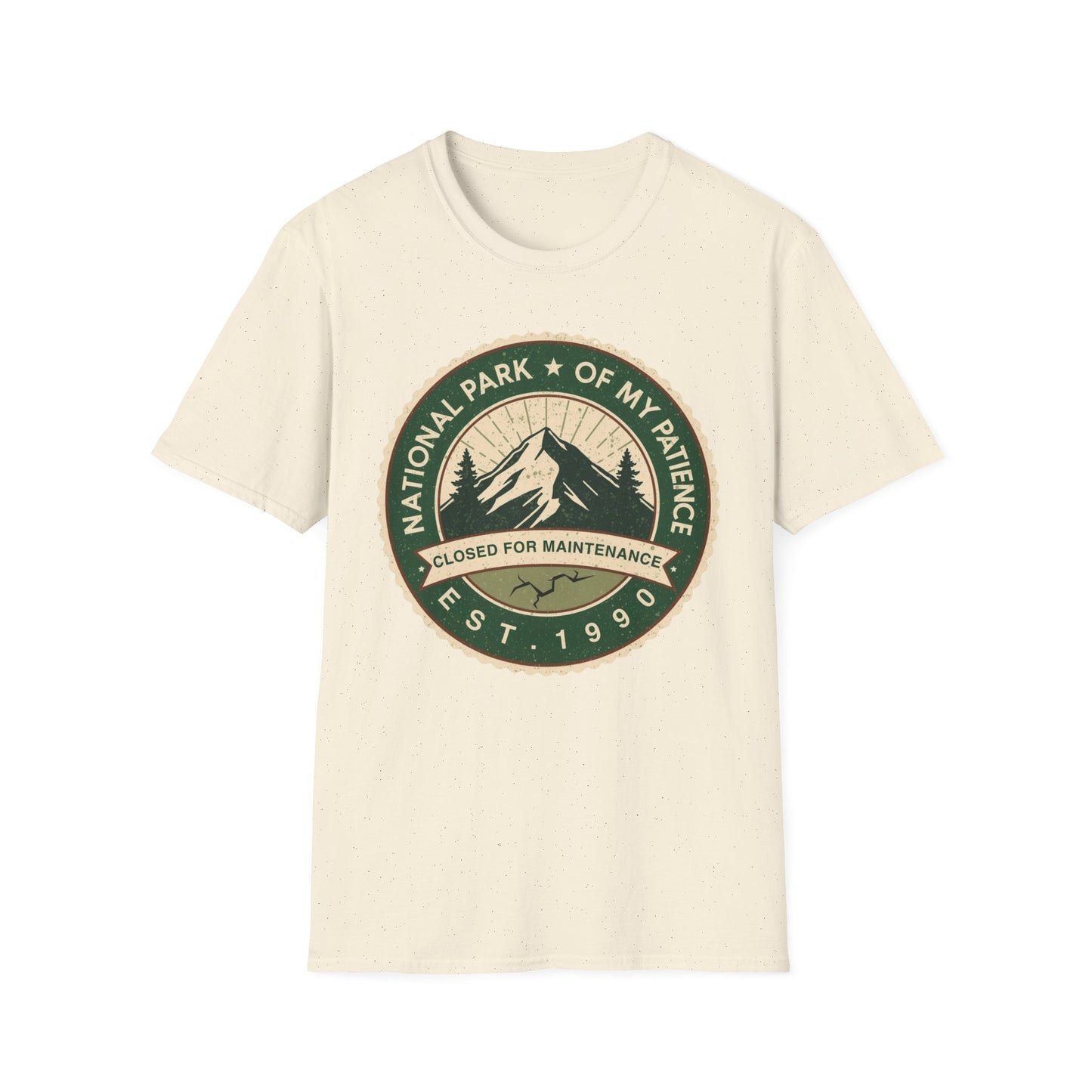 National Park of My Patience graphic t-shirt mockup