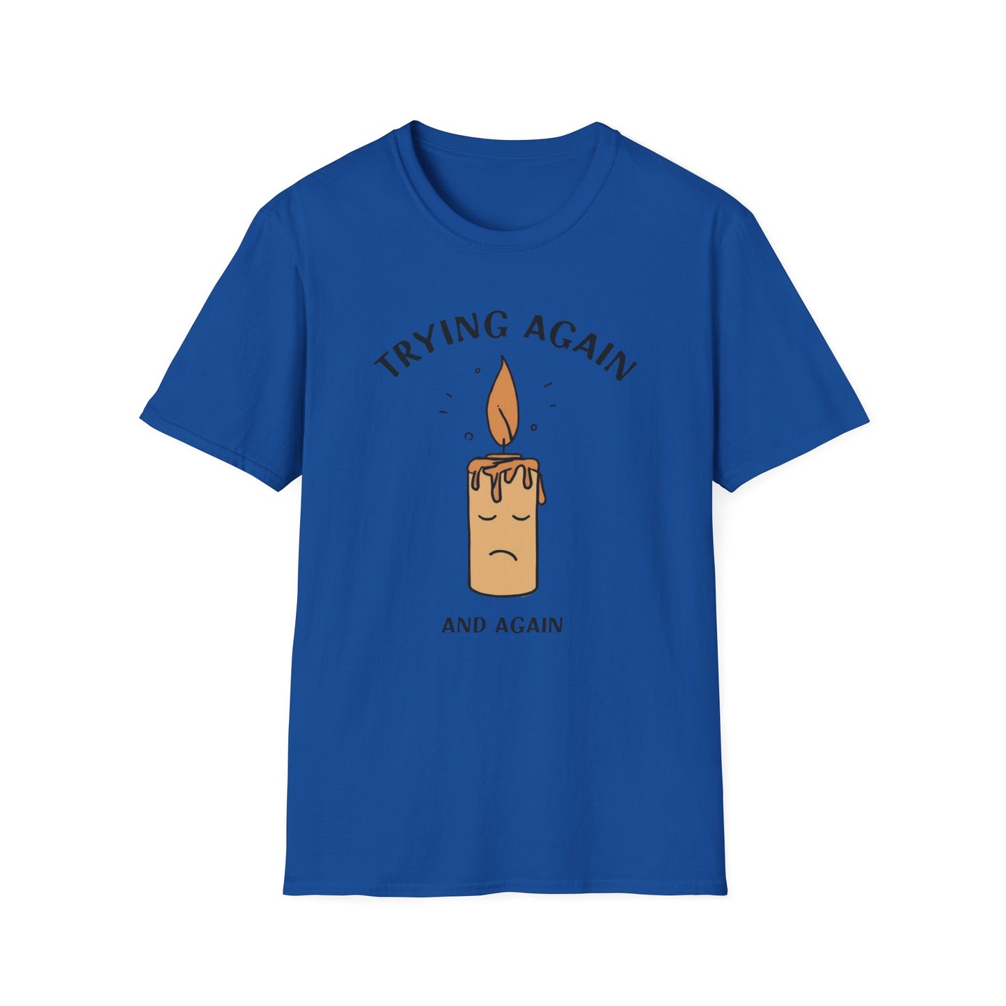 Try Again and Again graphic t-shirt mockup