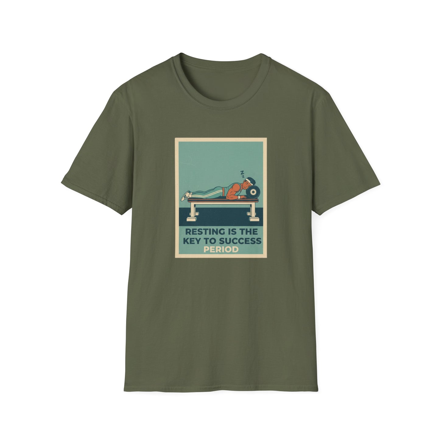 Resting Is the Key to Success graphic t-shirt mockup