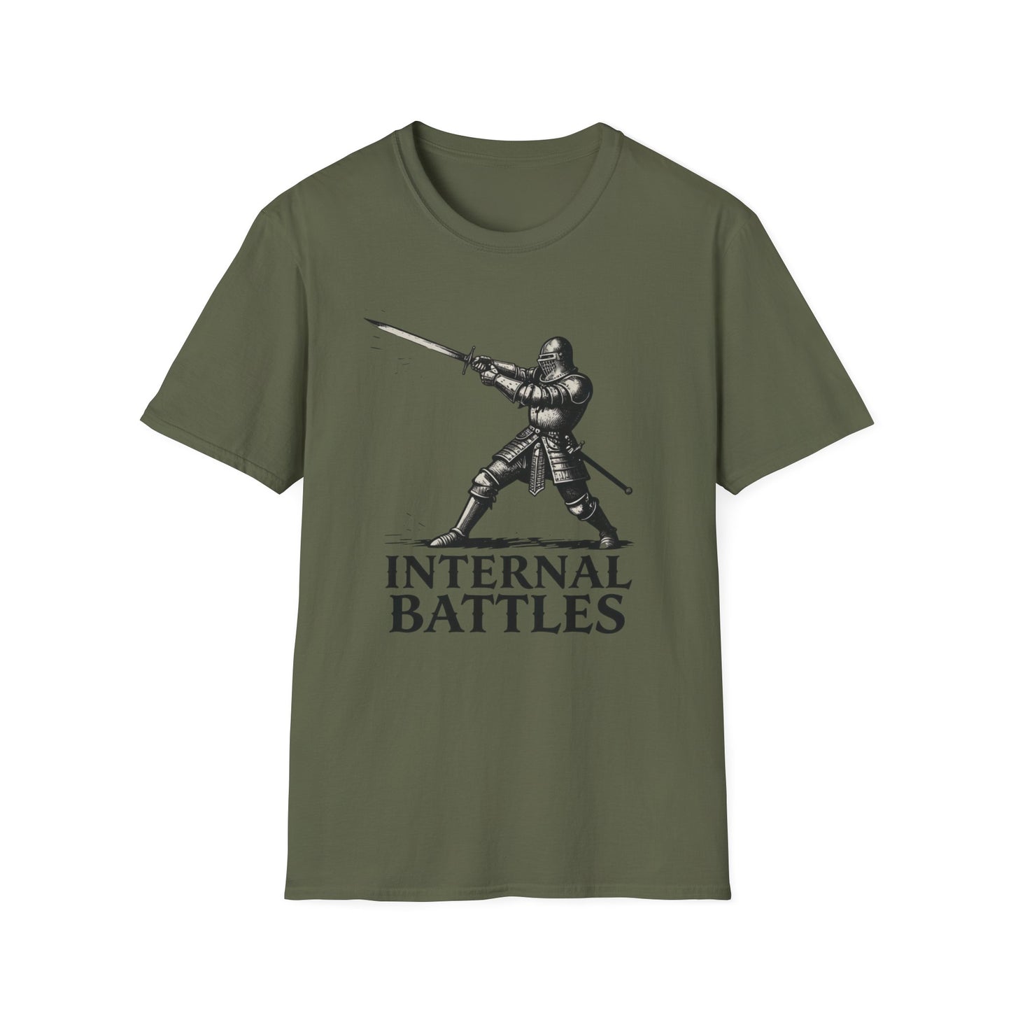Internal Battles graphic t-shirt mockup