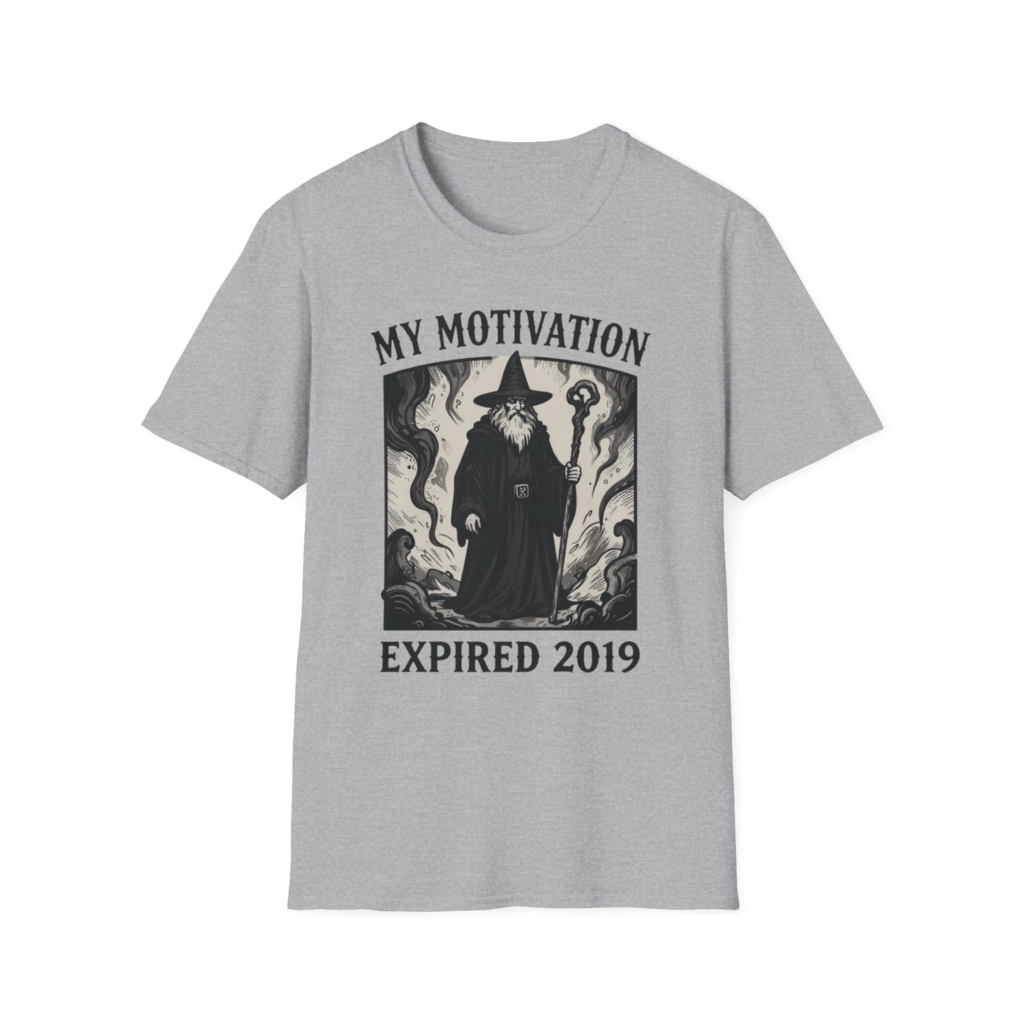 My Motivation Expired 2019 graphic t-shirt mockup