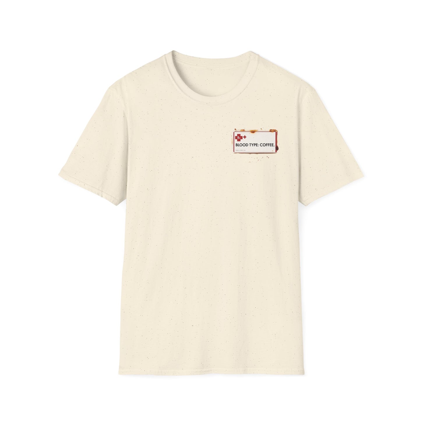 Blood Type Coffee graphic t-shirt mockup