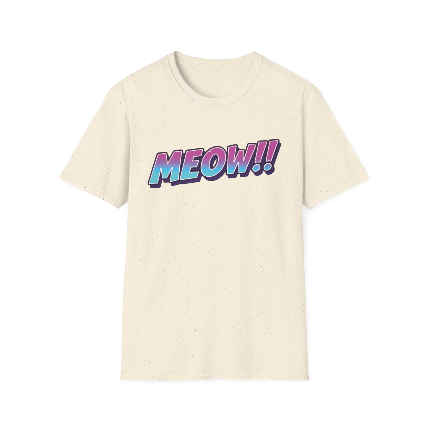 Meow graphic t-shirt mockup