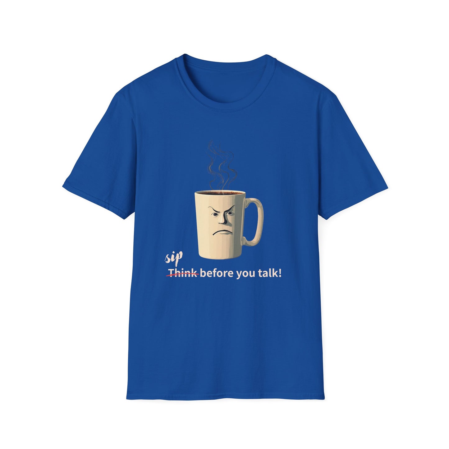 Sip Before You Talk graphic t-shirt mockup