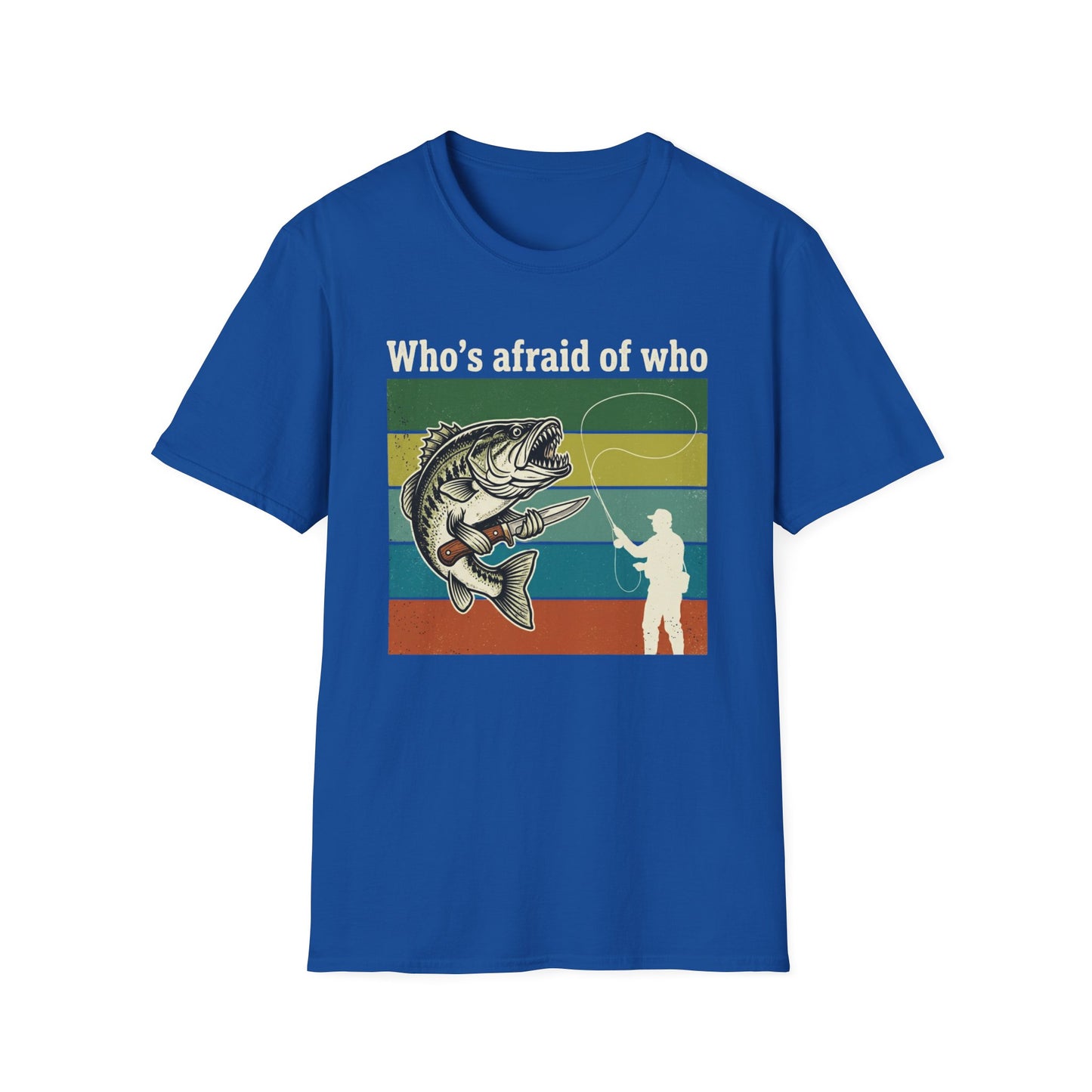 Who's Afraid of Who graphic t-shirt mockup