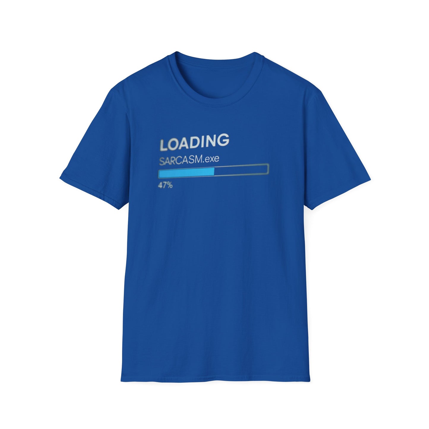 Loading Sarcasm.exe graphic t-shirt mockup