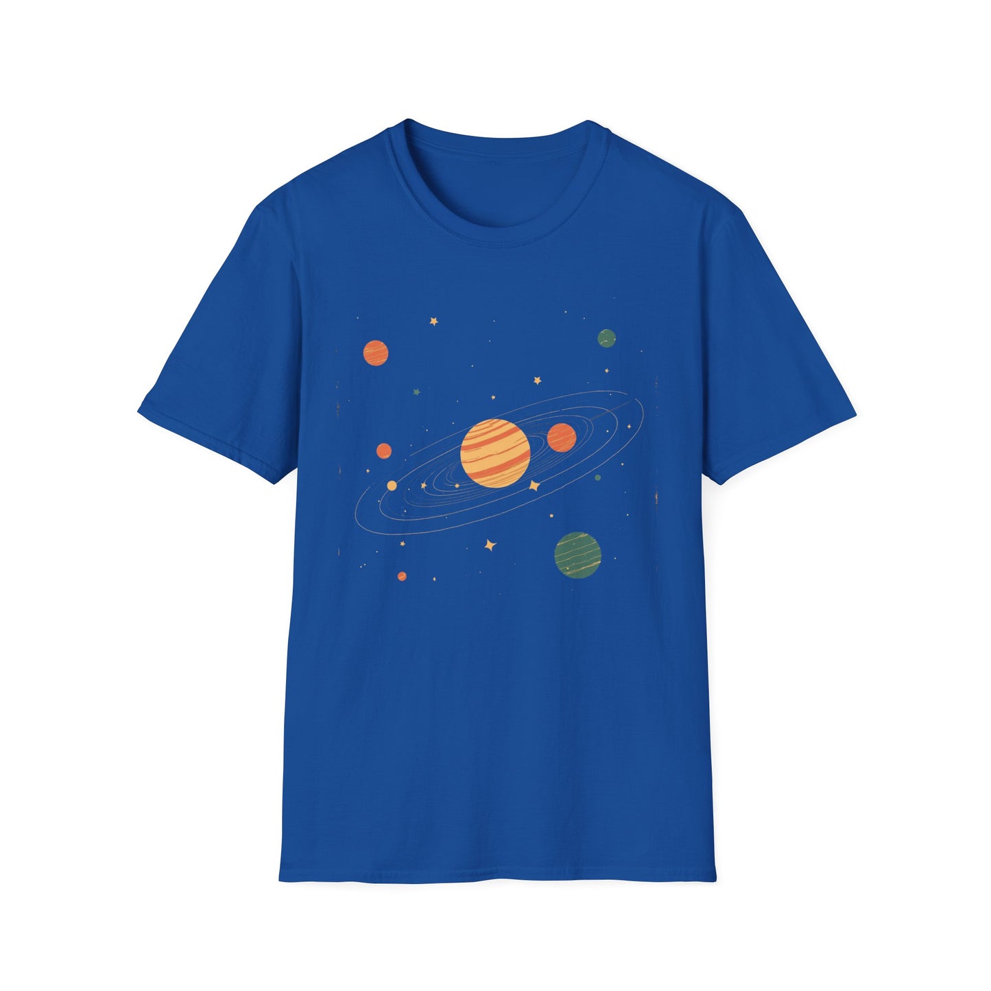 Solar System graphic t-shirt mockup