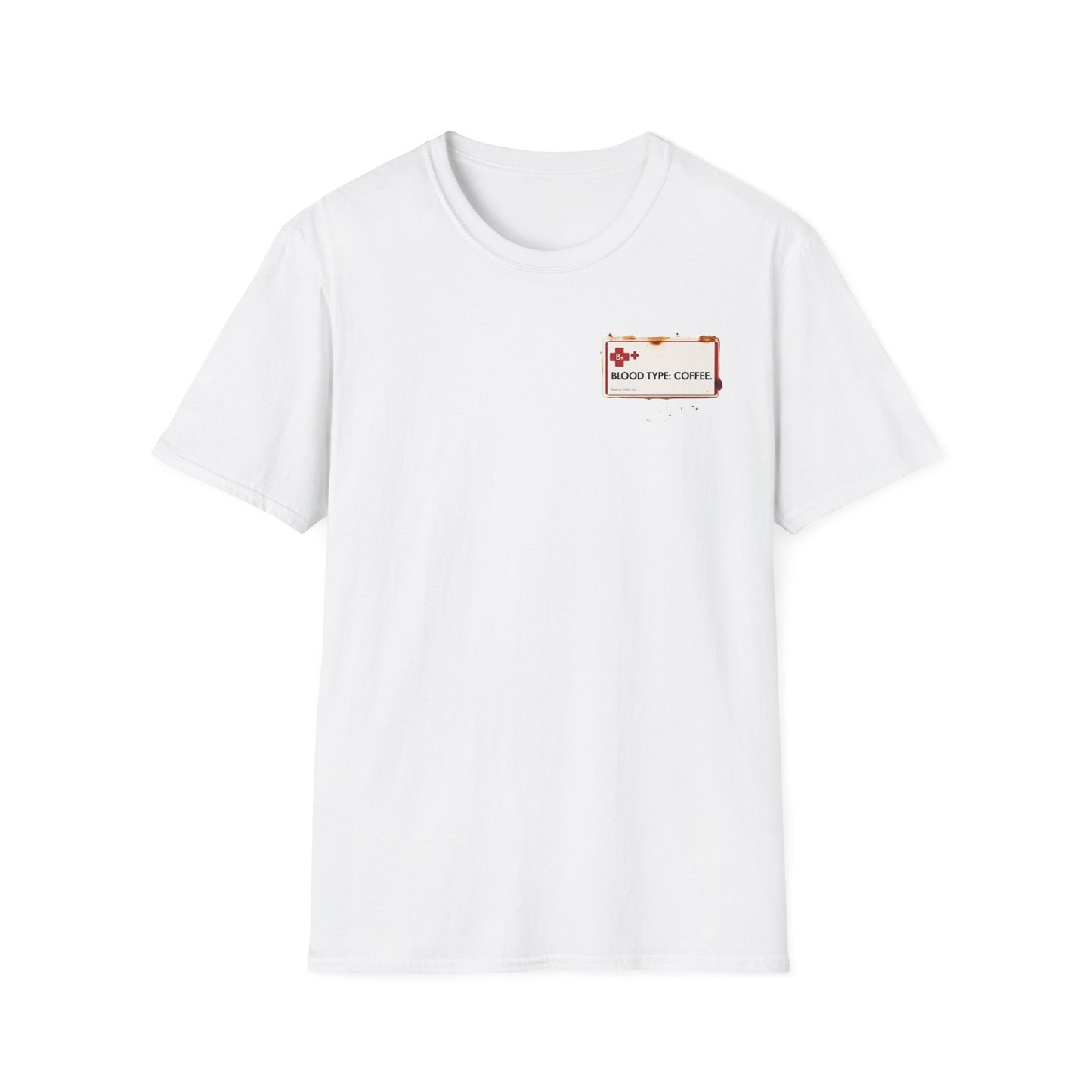Blood Type Coffee graphic t-shirt mockup