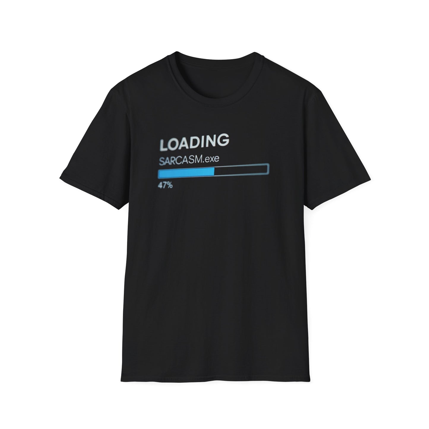 Loading Sarcasm.exe graphic t-shirt mockup