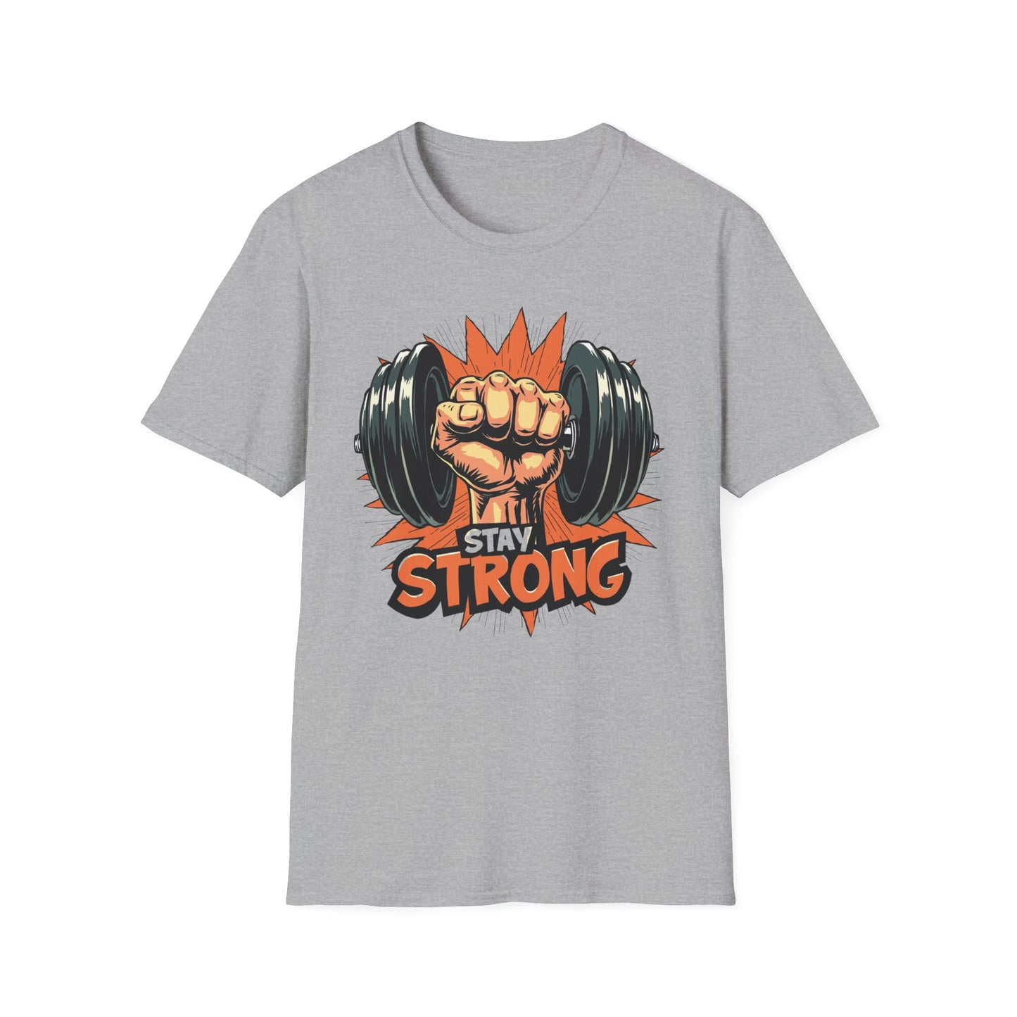 Stay Strong graphic t-shirt mockup