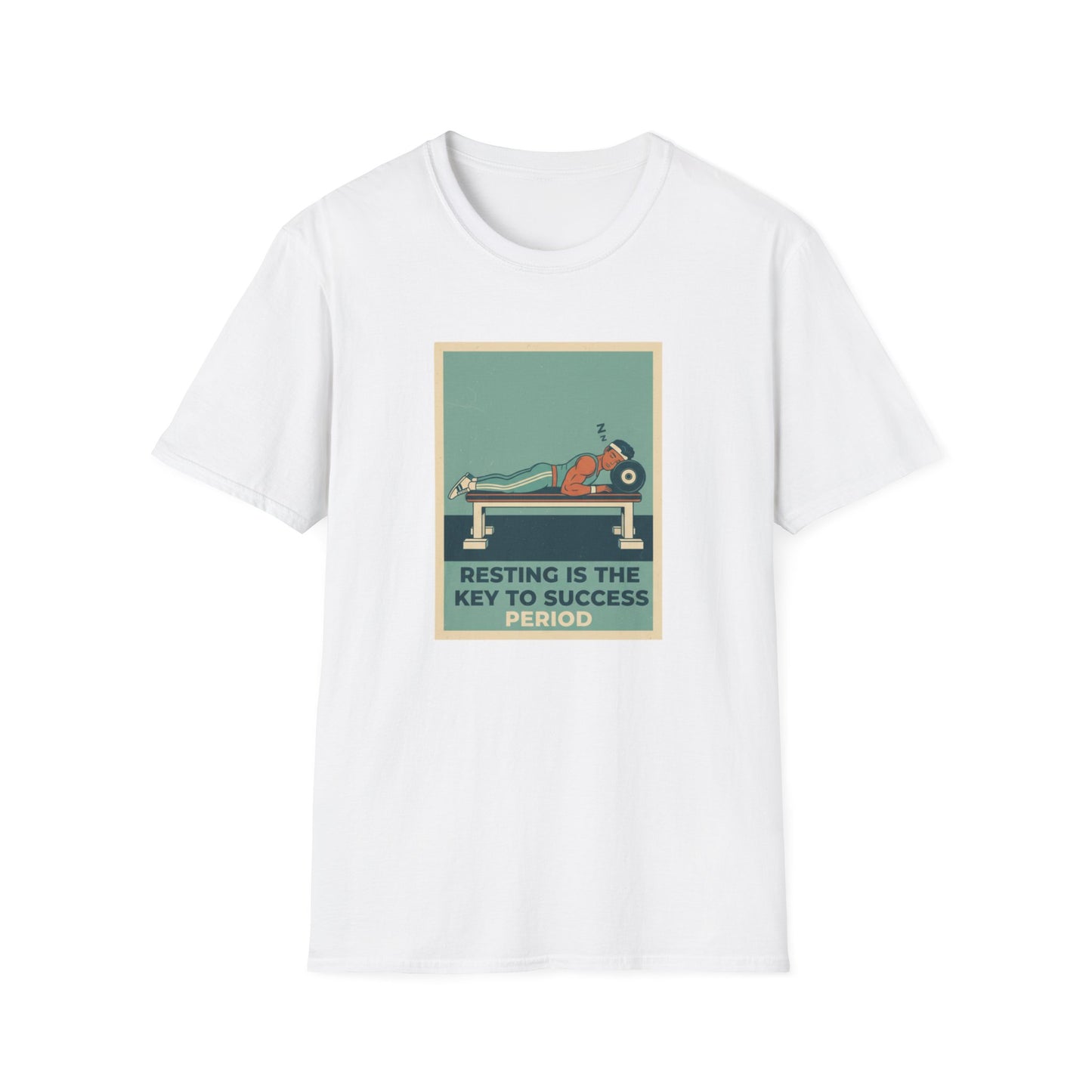 Resting Is the Key to Success graphic t-shirt mockup