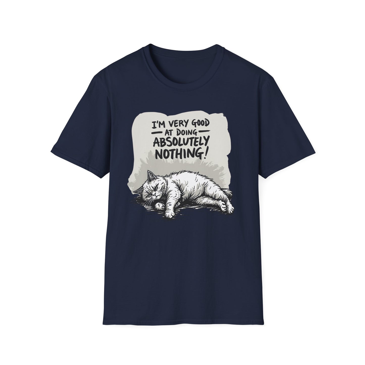 I'm Very Good at Doing Absolutely Nothing graphic t-shirt mockup