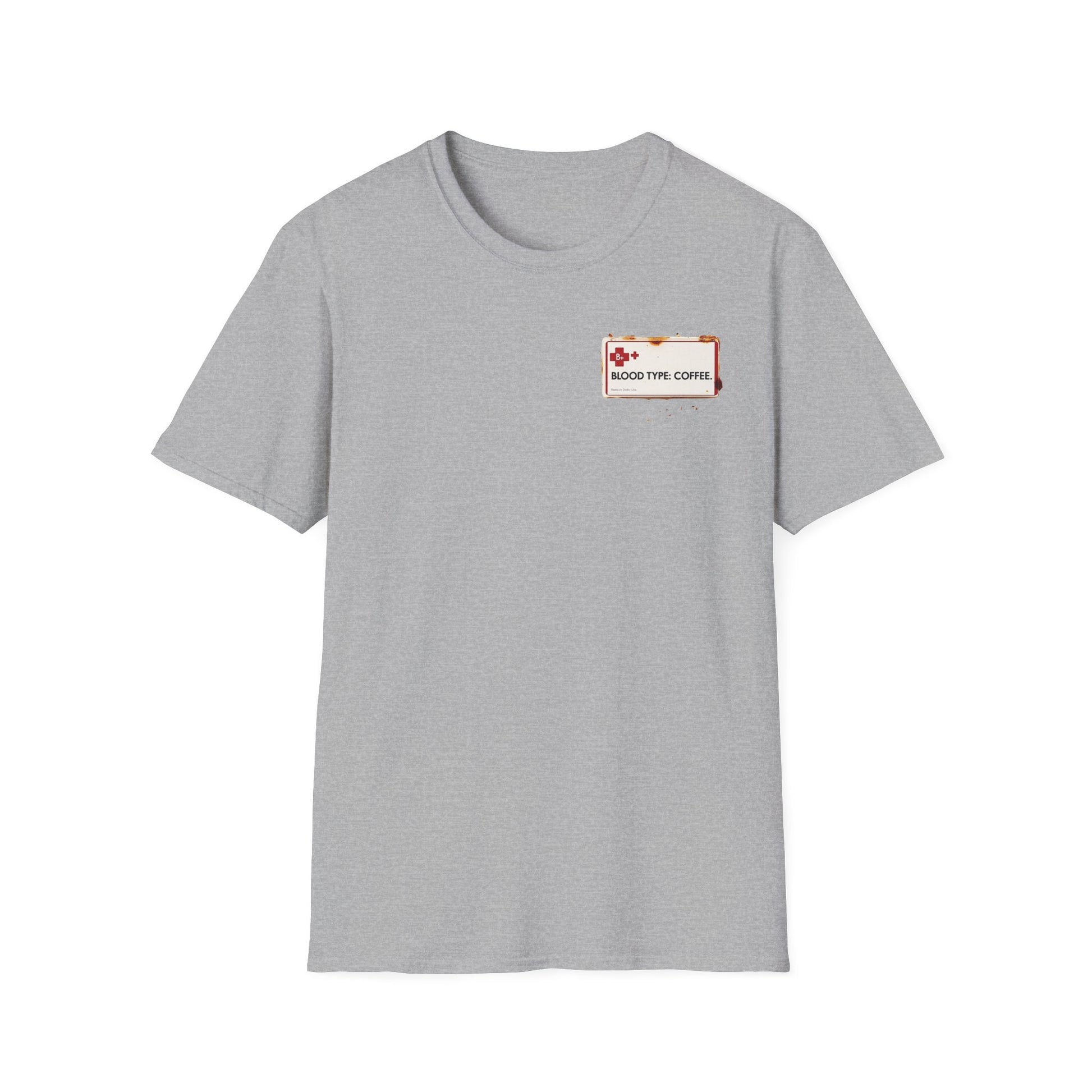 Blood Type Coffee graphic t-shirt mockup
