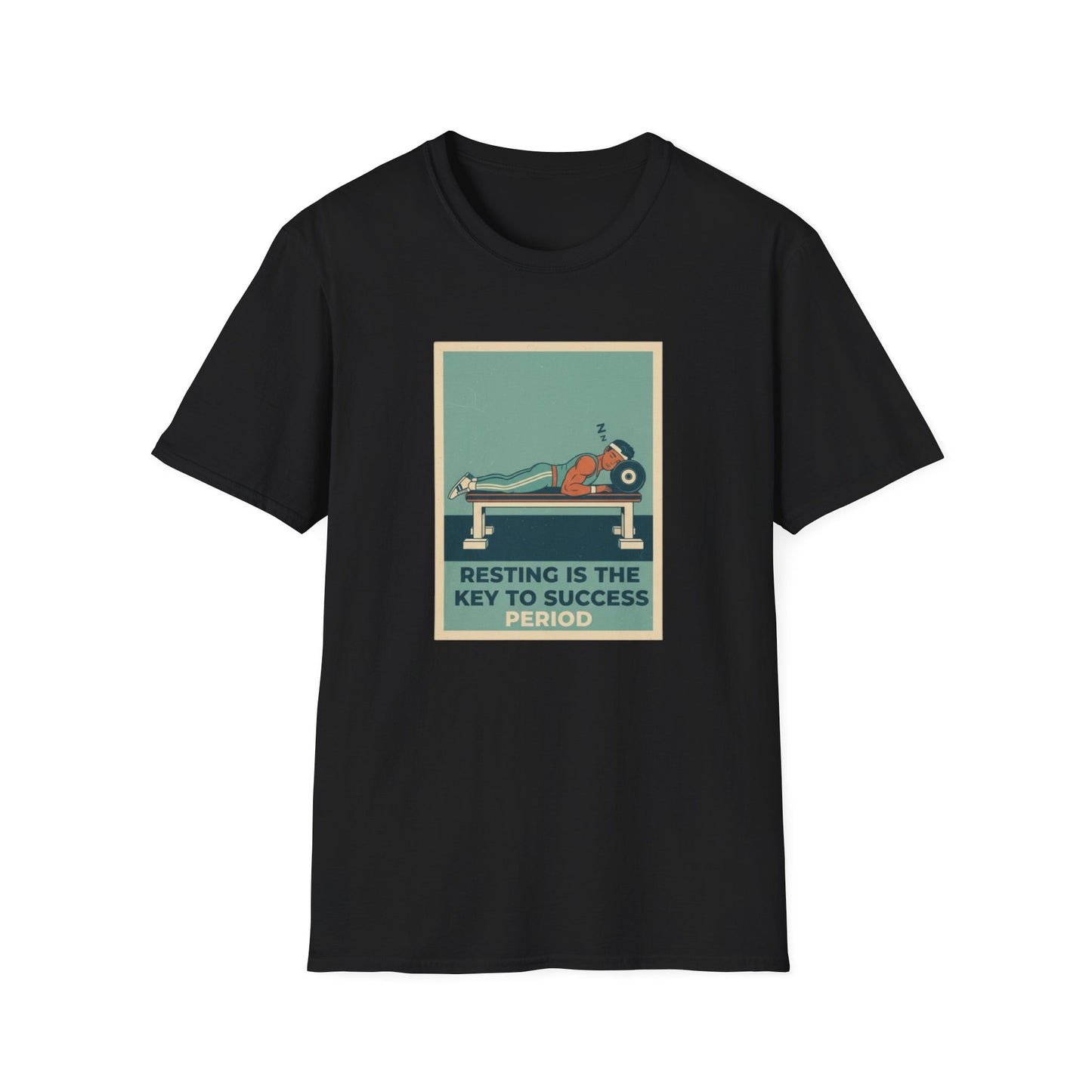 Resting Is the Key to Success graphic t-shirt mockup