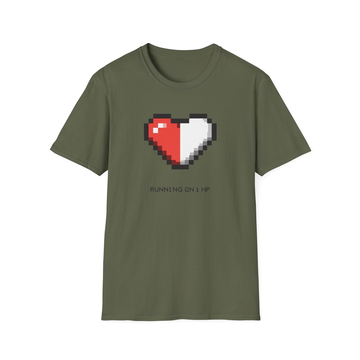 Running on 1 HP graphic t-shirt mockup
