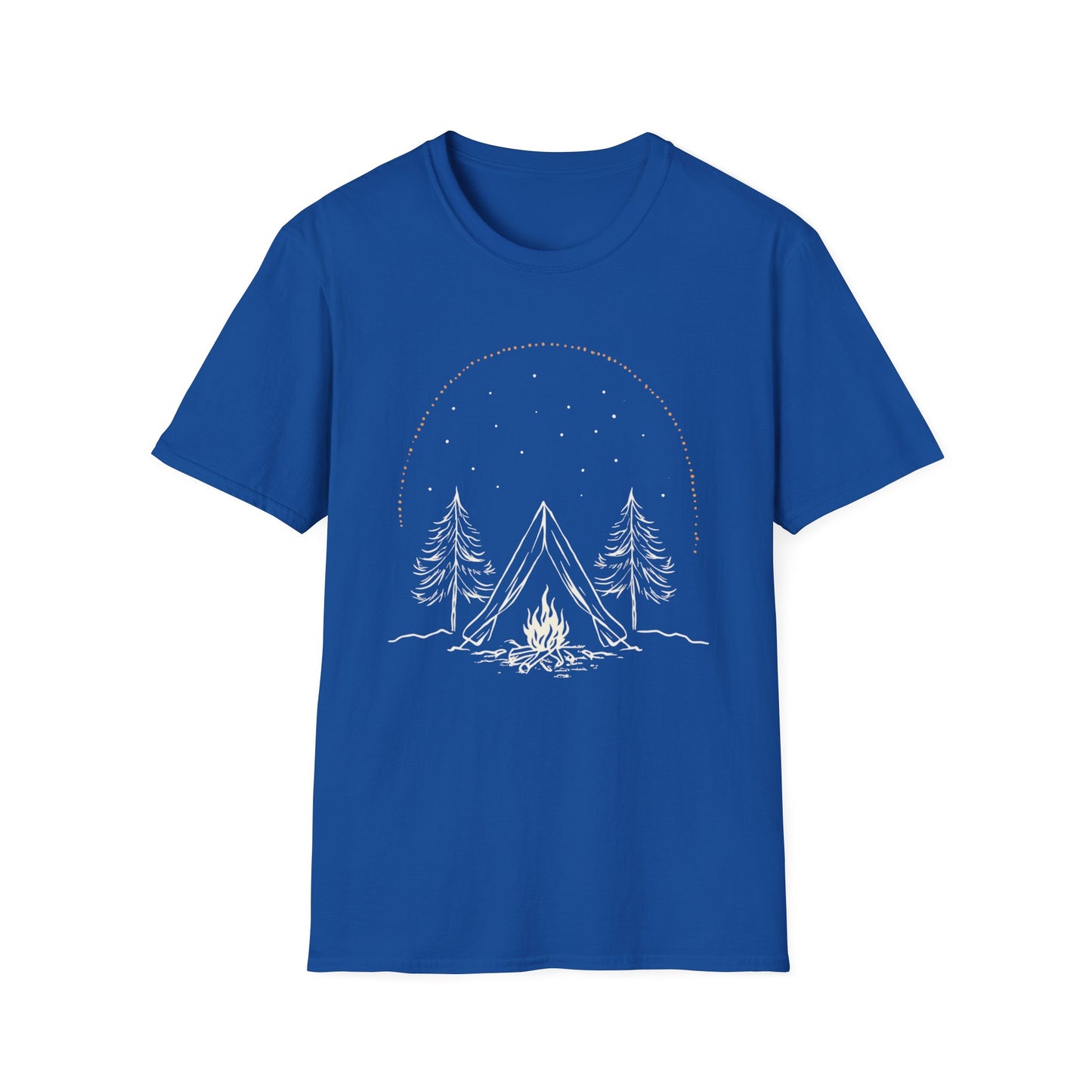 Camping in Forest graphic t-shirt mockup