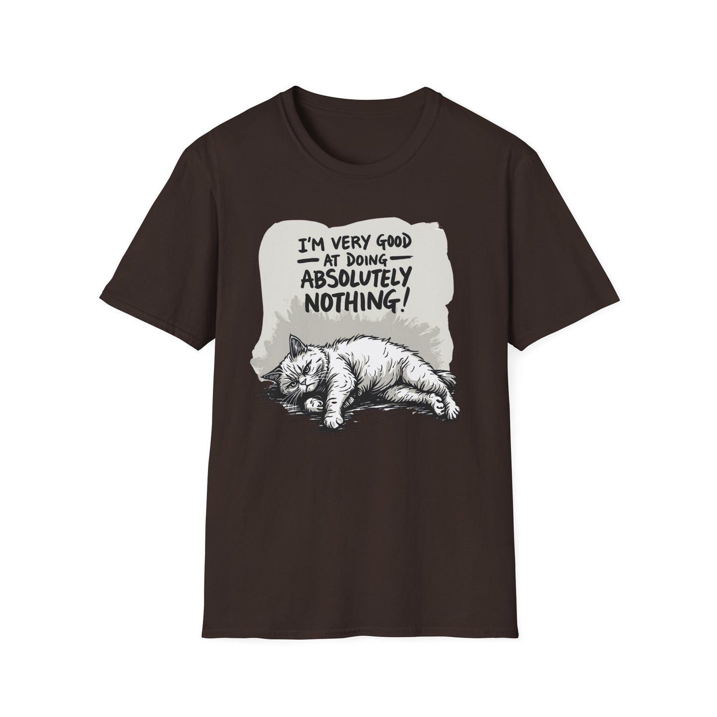 I'm Very Good at Doing Absolutely Nothing graphic t-shirt mockup