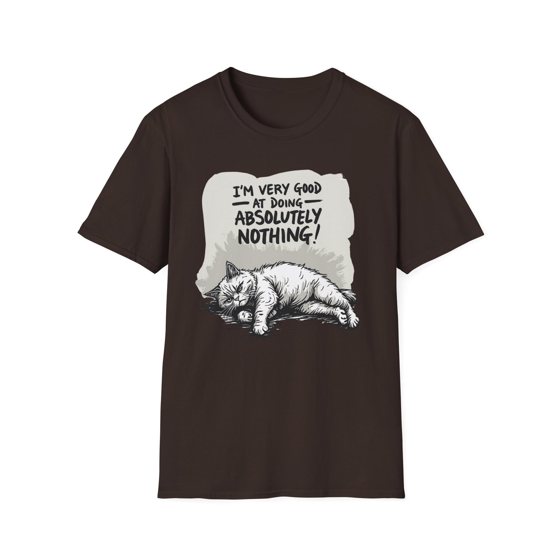 I'm Very Good at Doing Absolutely Nothing graphic t-shirt mockup