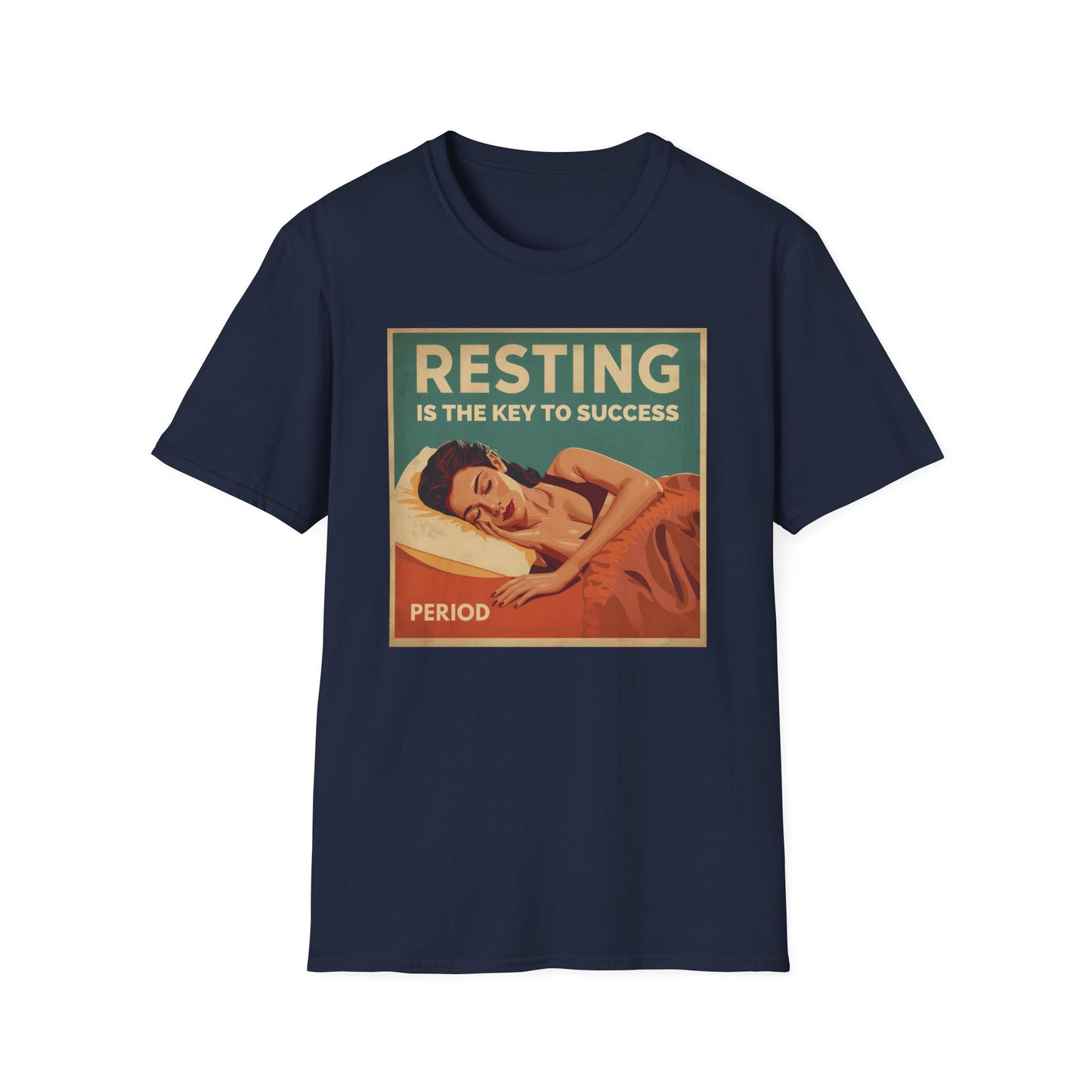 Resting Is the Key to Success graphic t-shirt mockup