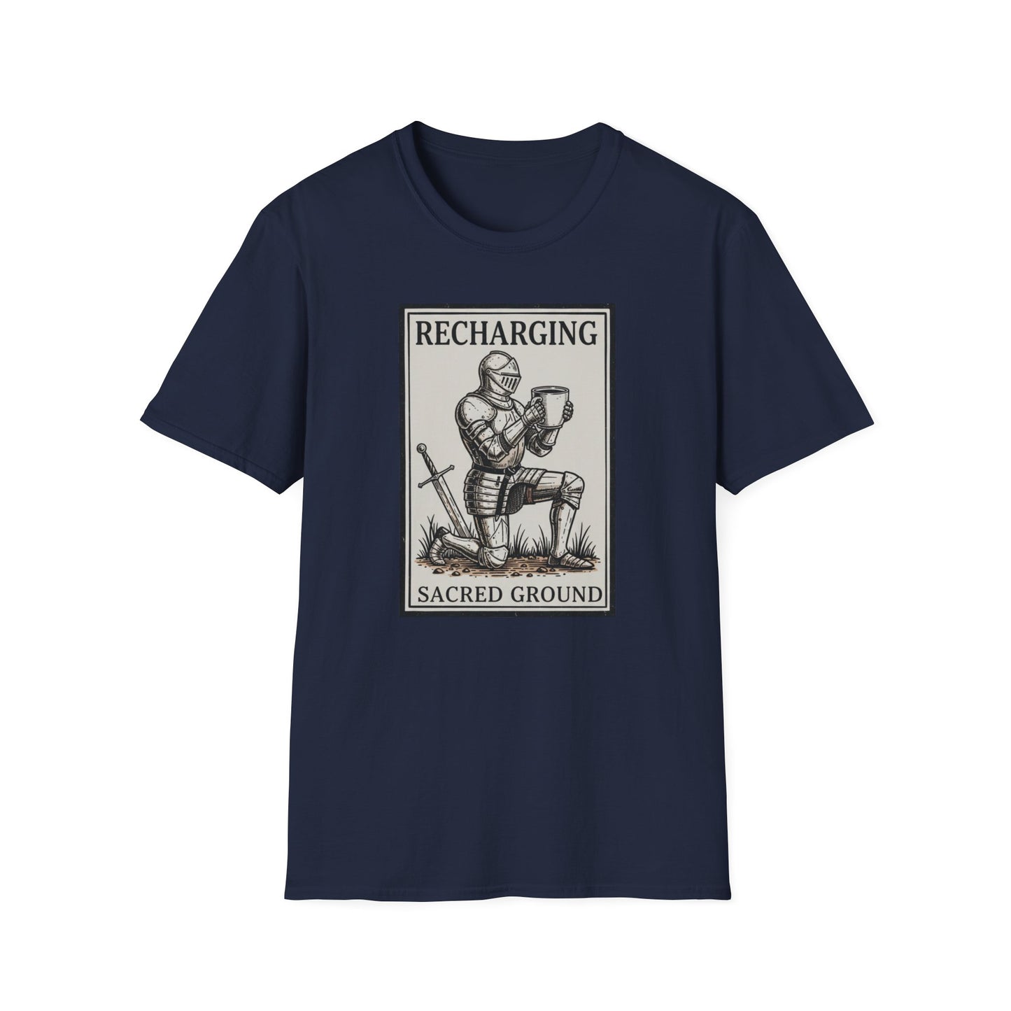 Recharging: Sacred Ground graphic t-shirt mockup