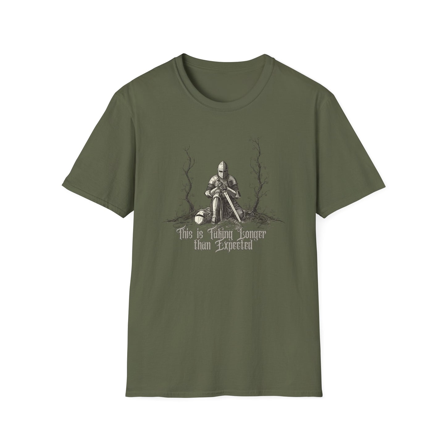 This is Taking Longer Than Expected graphic t-shirt mockup