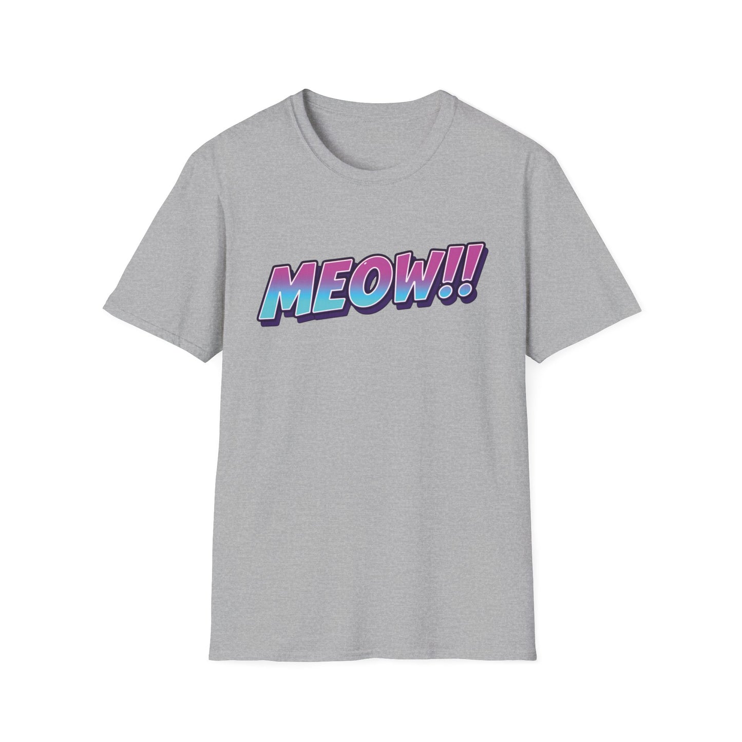 Meow graphic t-shirt mockup