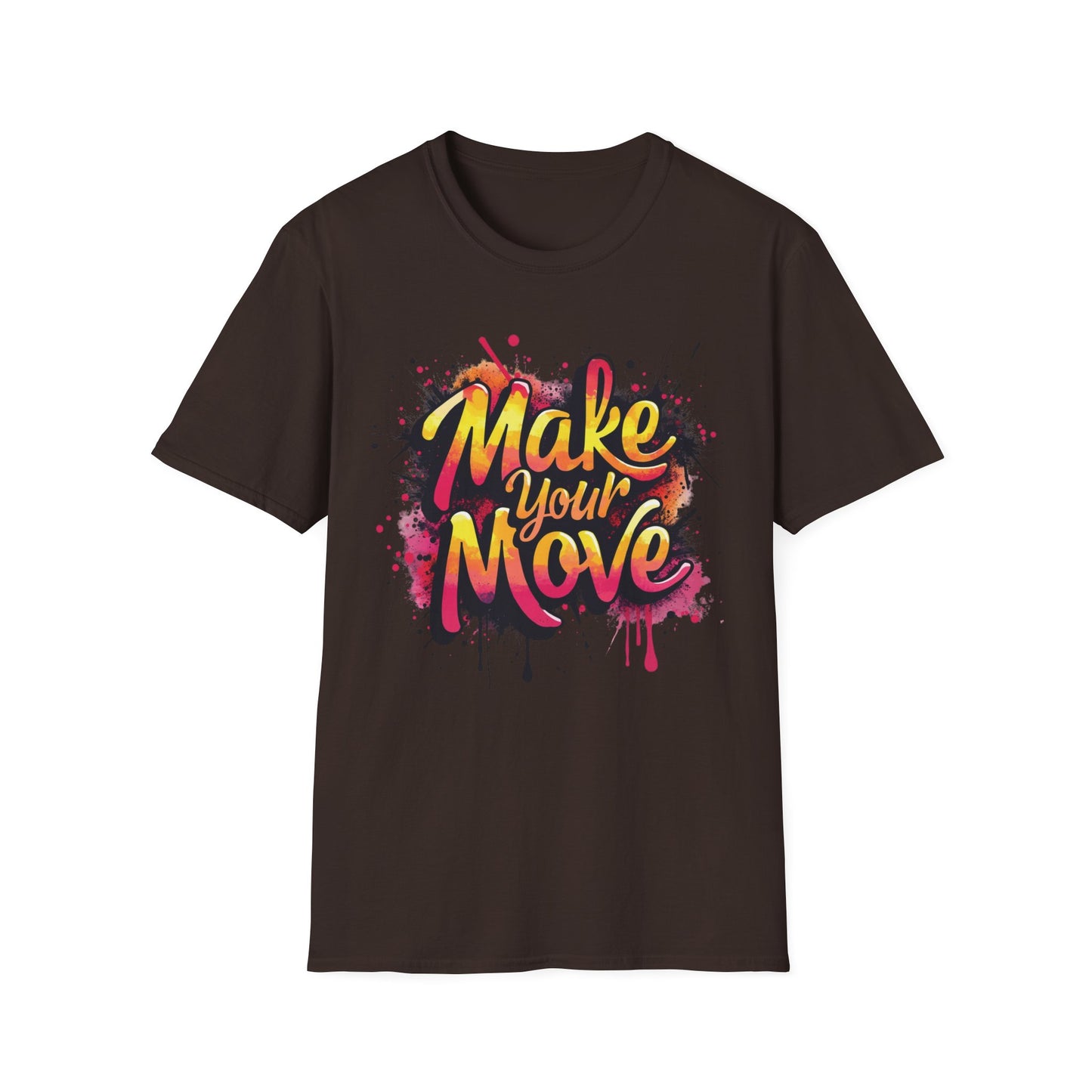 Make Your Move - Retro Edition graphic t-shirt mockup