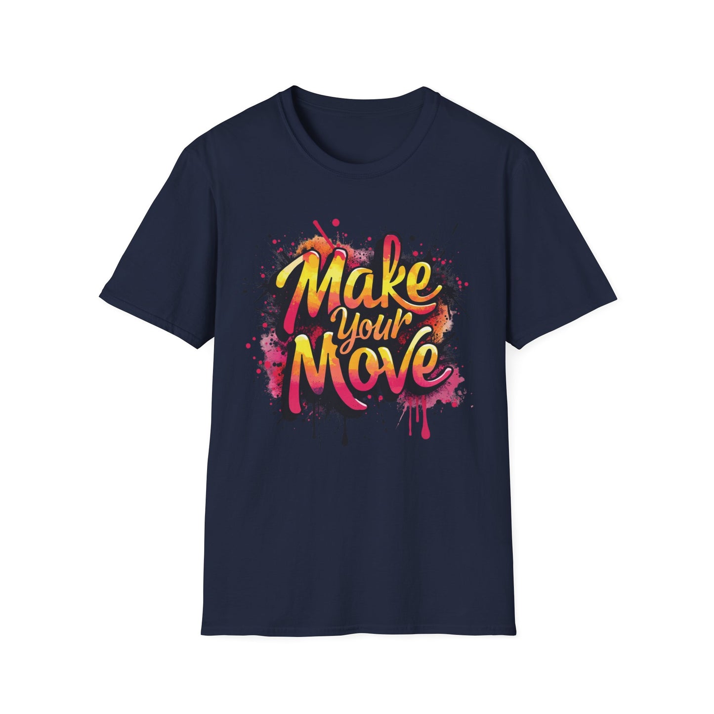 Make Your Move - Retro Edition graphic t-shirt mockup
