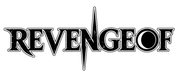 Black 'REVENGEOF' logo on a white background
